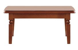Black Red White Bawaria Coffee Table Walnut