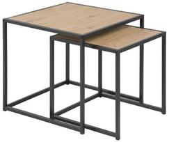 Home4you Coffee Table Seaford Oak 2pcs