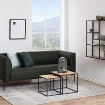 zurnalinis staliukas azuol - Home4you Coffee Table Seaford Oak 2pcs - 2 nuotrauka