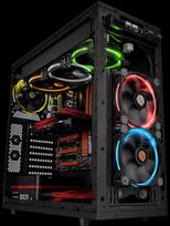 fan case - Thermaltake Riing 12 LED RGB Case Fan Black 3-Pack CL-F042-PL12SW-B - 15 nuotrauka