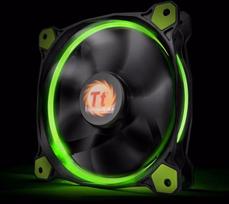 ledu ausintuvai - Thermaltake Riing 12 Green LED Fan 120mm CL-F038-PL12GR-A - 5 nuotrauka