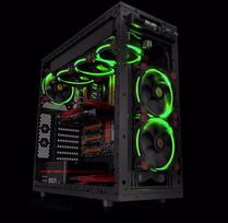 ledu ausintuvai - Thermaltake Riing 12 Green LED Fan 120mm CL-F038-PL12GR-A - 6 nuotrauka
