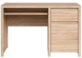Black Red White Kaspian Desk BIU1D1S