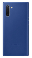 samsung note 10 dekliukas - Samsung Leather Back Case For Samsung Galaxy Note 10 Blue - 1 nuotrauka