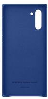 samsung note 10 dekliukas - Samsung Leather Back Case For Samsung Galaxy Note 10 Blue - 2 nuotrauka