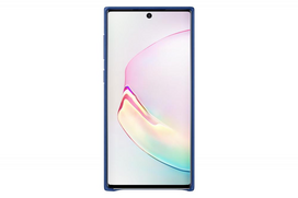 samsung note 10 dekliukas - Samsung Leather Back Case For Samsung Galaxy Note 10 Blue - 4 nuotrauka
