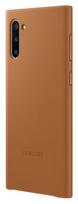 odiniai telefonu deklai - Samsung Leather Back Case For Samsung Galaxy Note 10 Brown - 2 nuotrauka