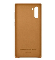 odiniai telefonu deklai - Samsung Leather Back Case For Samsung Galaxy Note 10 Brown - 4 nuotrauka