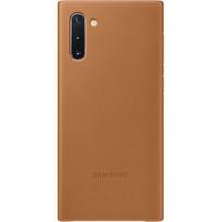 odiniai telefonu deklai - Samsung Leather Back Case For Samsung Galaxy Note 10 Brown - 5 nuotrauka