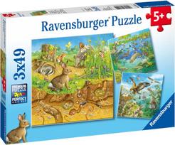 Ravensburger Puzzle Animals 3x49pcs 080502