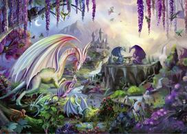 puzzle 2000 - Ravensburger Puzzle Dragon Valley 2000pcs 167074 - 2 nuotrauka