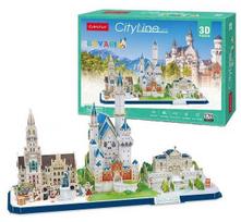 cubicfun 3d puzzle - CubicFun City Line Bavaria 3D 178pcs MC267H - 3 nuotrauka