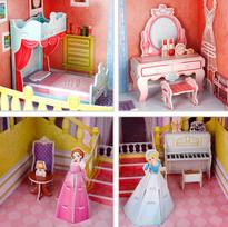 cubicfun 3d puzzle - CubicFun Fairytale Castle Dollhouse 3D 81pcs - 4 nuotrauka