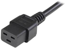 c19 kabeliai - Manhattan Extension IEC320 C19 to C20 Black - 2 nuotrauka