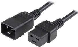 c19 kabeliai - Manhattan Extension IEC320 C19 to C20 Black - 3 nuotrauka