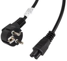 c5 kabelis - Lanberg Cable IEC320 C5 / Schuko 3m Black - 1 nuotrauka