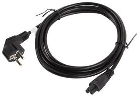 c5 kabelis - Lanberg Cable IEC320 C5 / Schuko 3m Black - 2 nuotrauka