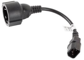 iec c14 - Lanberg Adapter IEC C14 / Schuko 0.2m Black - 2 nuotrauka