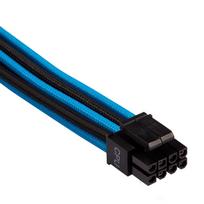corsair type 4 8 pin - Premium Individually Sleeved EPS12V/ATX12V Cables Type 4 (Gen 4) Black/Blue - 2 nuotrauka