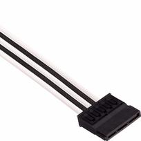 corsair laidai - Corsair Premium Individually Sleeved PSU Cables Pro Kit Type 4 Gen 4 White/Black - 4 nuotrauka