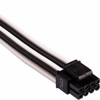 corsair laidai - Corsair Premium Individually Sleeved PSU Cables Pro Kit Type 4 Gen 4 White/Black - 6 nuotrauka