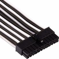 corsair laidai - Corsair Premium Individually Sleeved PSU Cables Pro Kit Type 4 Gen 4 White/Black - 7 nuotrauka