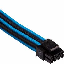 corsair psu - Corsair Premium Individually Sleeved PSU Cables Pro Kit Type 4 Gen 4 Black/Blue - 6 nuotrauka