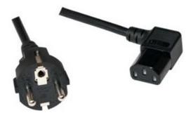 c13 power kabelis - LogiLink Cable Schuko to IEC C13 Black 3m - 1 nuotrauka