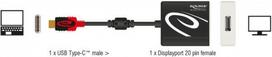 usb c to displayport - Delock Adapter USB Type-C To DisplayPort - 2 nuotrauka