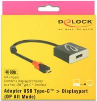 usb c to displayport - Delock Adapter USB Type-C To DisplayPort - 3 nuotrauka