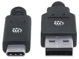 type c to type c laidas 2m - Manhattan USB To USB Type-C Black 2m - 3 nuotrauka