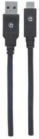 type c to type c laidas 2m - Manhattan USB To USB Type-C Black 2m - 4 nuotrauka
