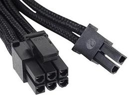 pcie laidas - SilverStone Modular Power Supply Cable 2x6+2 PCIe 0.55m - 4 nuotrauka