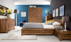 lovos dvigules 200 180 - Black Red White Gent Bed 180x200cm - 4 nuotrauka