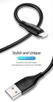 apple laidu - Usams U18 Flexi PVC USB To Apple Lightning Cable 1m Black - 2 nuotrauka