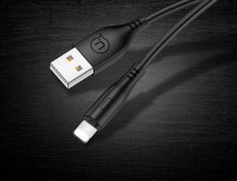 apple laidu - Usams U18 Flexi PVC USB To Apple Lightning Cable 1m Black - 5 nuotrauka