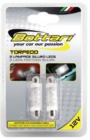 Bottari Torpedo 4 White LED Festoon 2pcs 17826