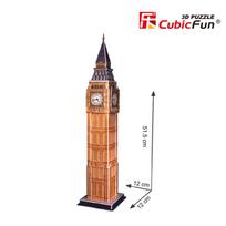 3d puzzle big ben - 3D dėlionė: Big Ben (su LED apšvietimu) - 7 nuotrauka