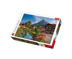 puzzle 2000 - Trefl Puzzle Alps In The Summer 2000pcs 27089 - 1 nuotrauka