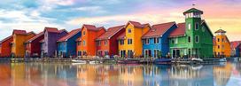 puzzle deliones 1000 - Trefl Panorama Groningen 1000pcs 29034 - 2 nuotrauka