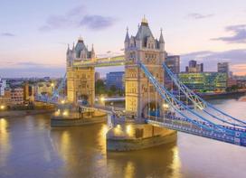 chalatas su gobtuvu - Clementoni Puzzle Tower Bridge 1000pcs 39022 - 2 nuotrauka
