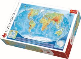 Trefl Puzzle Physical Map Of The World 4000pcs 45007T