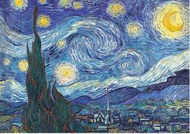 puzzle deliones 1000 - Trefl Puzzle Van Gogh Vincent: Starry Nigh 1000pcs 10465T - 3 nuotrauka