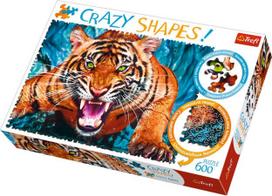 Trefl Crazy Shapes Eye To Eye With Tiger 600pcs 11110T