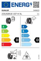 235 60 r18 ziemines padangos - Dunlop SP Winter Sport 3D 235/60 R18 107H XL , AO - 4 nuotrauka