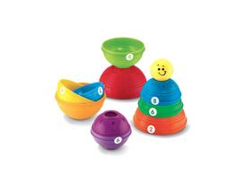 lavinamasis kudikio - Fisher-Price Brilliant Basics Stack & Roll Cups W4472 - 3 nuotrauka