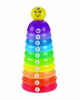 lavinamasis kudikio - Fisher-Price Brilliant Basics Stack & Roll Cups W4472 - 4 nuotrauka