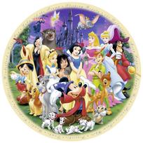 puzzle deliones 1000 - Ravensburger Round Puzzle Wonderful World Of Disney 1000pcs 157846 - 2 nuotrauka