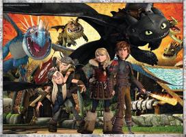 how to train your dragon - Ravensburger XXL Puzzle How to Train Your Dragon 100pcs 10918 - 2 nuotrauka
