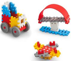 vafline mini - Marioinex Mini Waffle Constructor Boy 35pcs 902783 - 2 nuotrauka